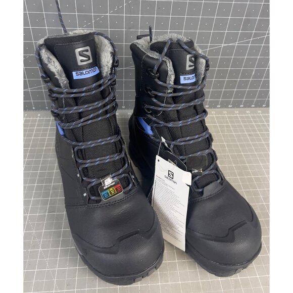 Salomon Toundra Pro CSWP Women's Waterproof Winter Boots Black Size 7.5 US - Picture 2 of 9